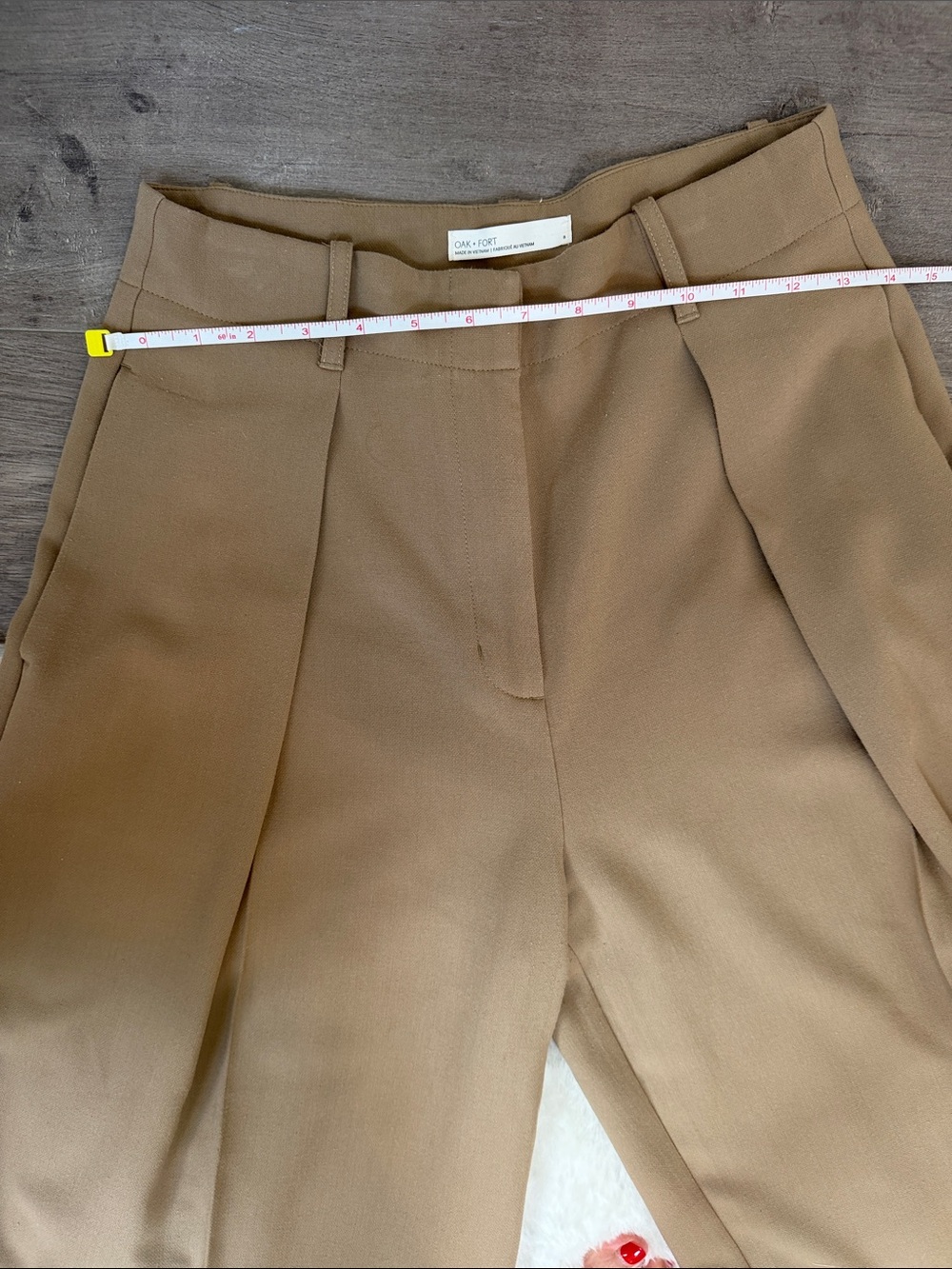 Oak + Fort Pleated Wide Leg Trouser - Picture 10 of 16